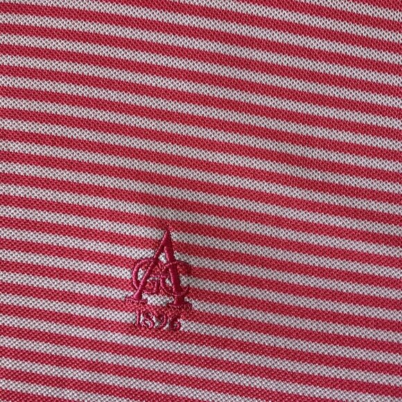 Peter Millar Summer Comfort Red & White Striped Polo Shirt L Golf - Picture 11 of 12